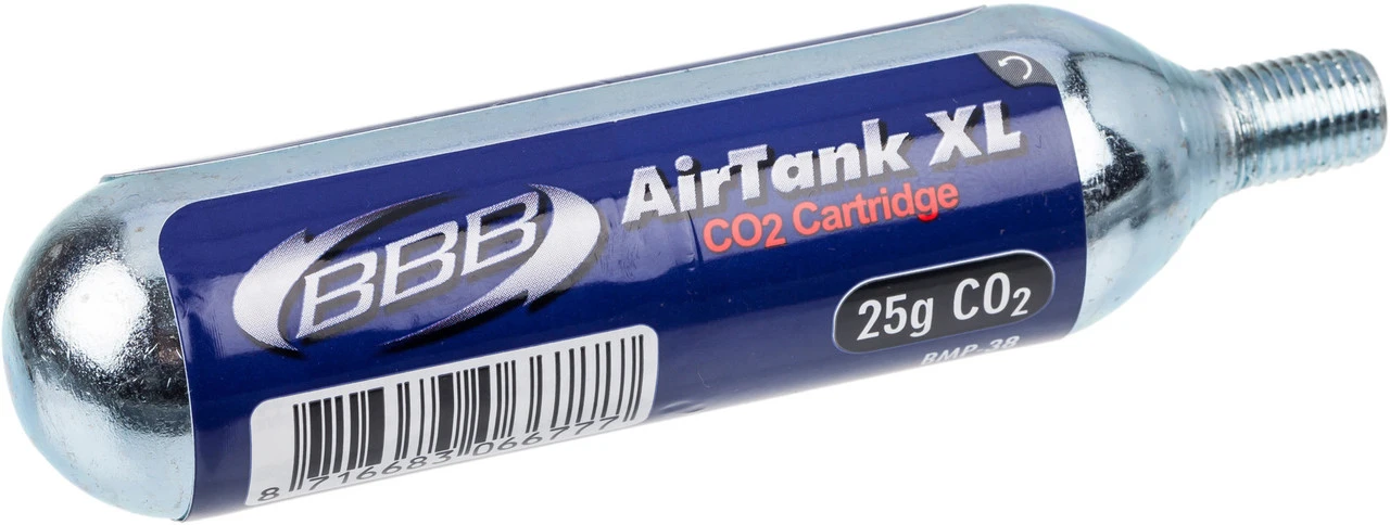 BBB Cartucho De CO2 AirTank XL BMP-38 Con Rosca - 1 Pieza 3 BBB Cartucho De CO2 AirTank XL BMP-38 Con Rosca - 1 Pieza