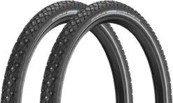 Schwalbe Cubierta De Alambre Con Spikes Marathon Winter Plus 24" En Set De 2