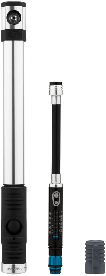 Crankbrothers Mini Bomba Klic HP Con Adapatador CO2 Y Manómetro 11 Crankbrothers Mini Bomba Klic HP Con Adapatador CO2 Y Manómetro - Imagen 9
