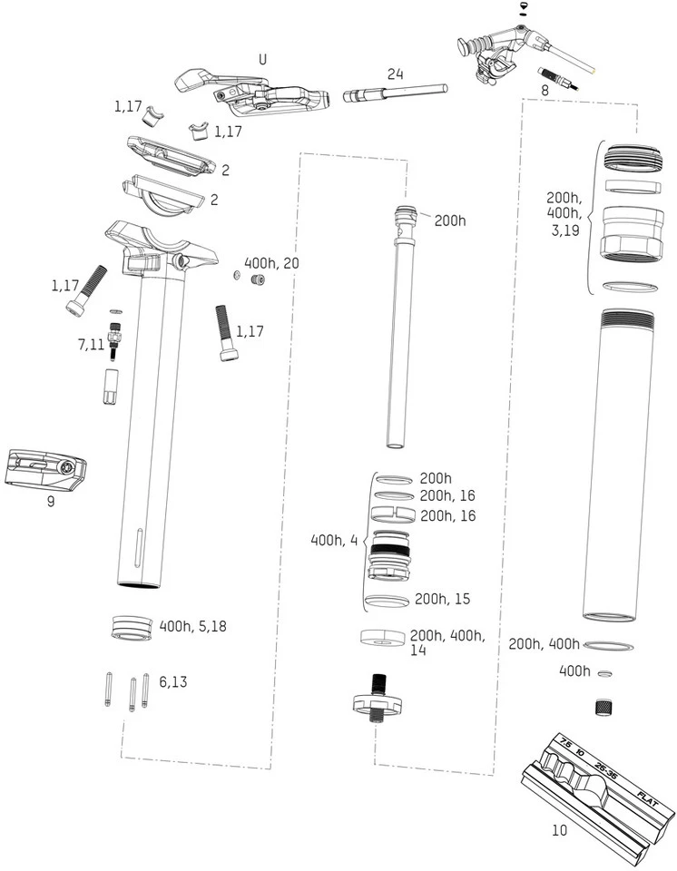 ROCKSHOX Tija De Sillín Ersatzteile Reverb (B1 / 2017 - 2019) 3 ROCKSHOX Tija De Sillín Ersatzteile Reverb (B1 / 2017 - 2019)