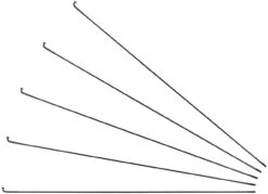 Sapim Radios D-Light J-Bend + Cabecillas - 5 Unidades