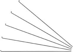 Sapim Radios Leader J-Bend + Cabecillas - 5 Unidades