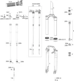 ROCKSHOX Piezas De Repuesto SID SL 32 Mm Select/Select+/Ultimate (C1 / 2021)