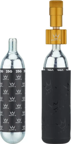 Bomba De Cartucho Holeshot CO2 Tyre Inflator Kit + Cartucho De 25 G -Tienda De Bicicletas 474793