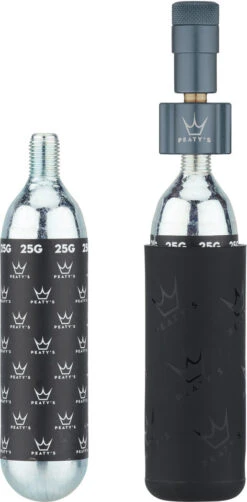 Bomba De Cartucho Holeshot CO2 Tyre Inflator Kit + Cartucho De 25 G -Tienda De Bicicletas 474796